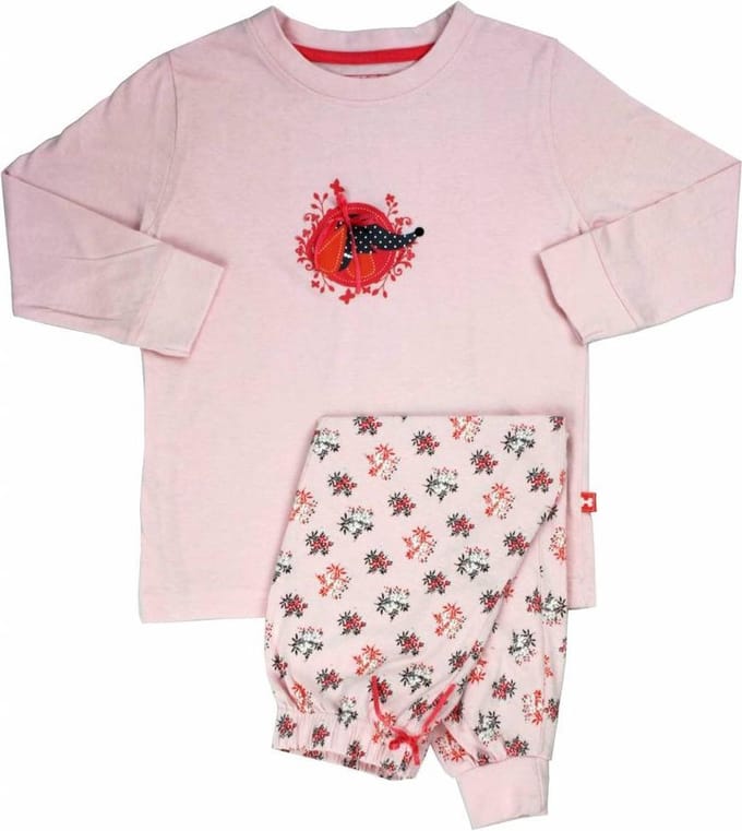 AngelFish Meisjes Pyjama - 100% Katoen - Roze - Maat 92
