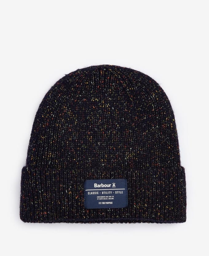 Barbour Eston Beanie Hat Dark Sand