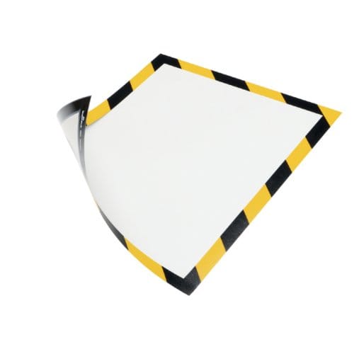 Durable Duraframe Security Kader A4, Magnetisch, Geel en zwart (pak 5 stuks)