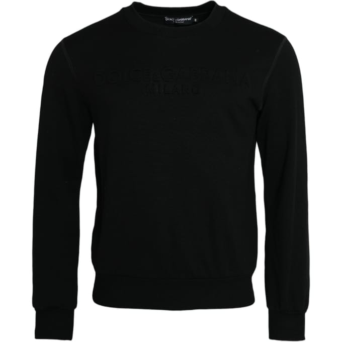 Ronde Hals Sweatshirt Lange Mouwen Geëmbosseerd Logo