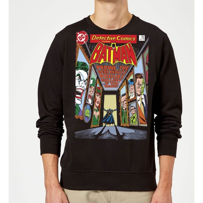Batman The Dark Knight's Rogues Gallery Cover Sweatshirt - Black - S