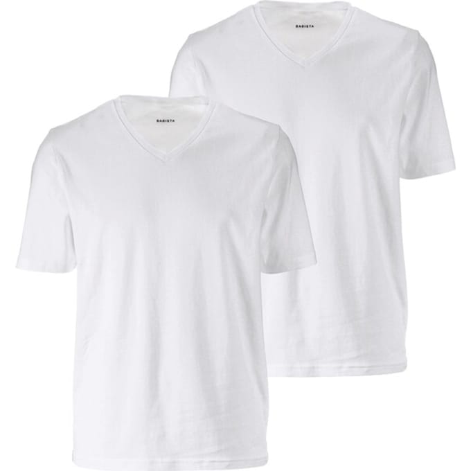 Babista herren T-Shirts, Set Van 2 - 48/50 - wit - Plus Size
