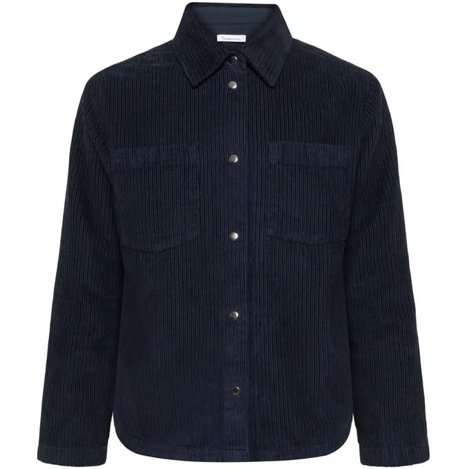 Damesoverhemd met lange mouwen KnowledgeCotton Apparel Irregular corduroy