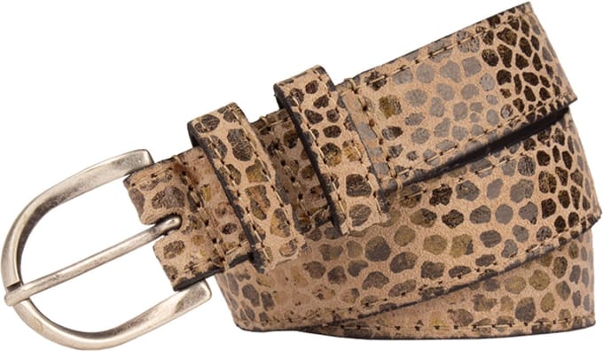Legend Dames - Leren riem - Taupe - 105cm