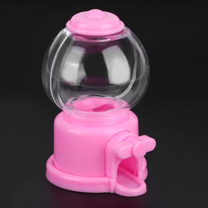 6 Stuks Mini Schattige Vorm Snoep Bewaarbox Kinderen Snoepautomaat Dispenser voor Kind pink