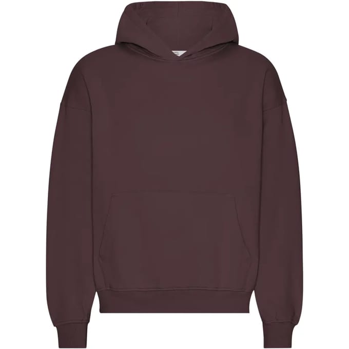 Oversized sweatshirt met capuchon Colorful Standard Organic Oxblood Red