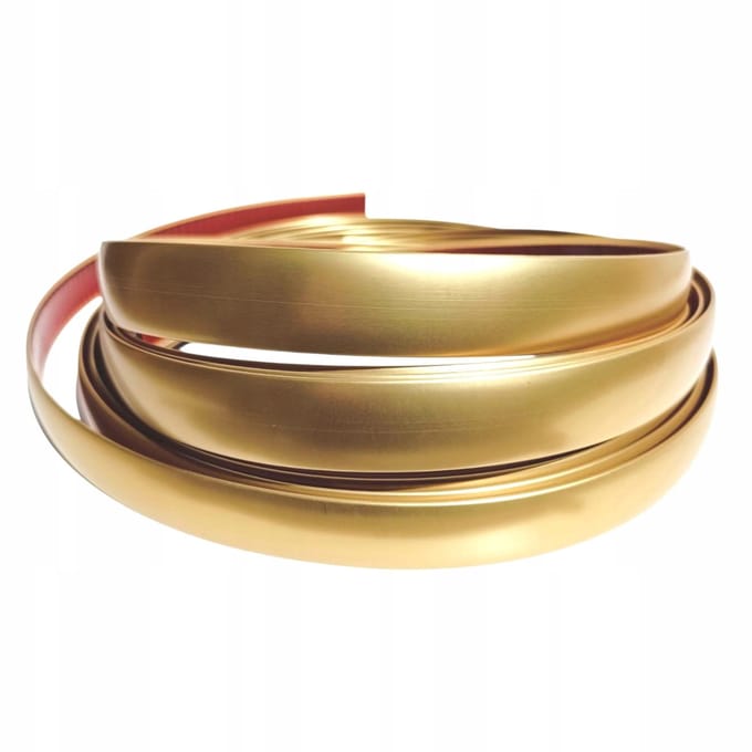 Gouden Mat Strips 17 Mm Decoratief Flexibel Strips Goud Zelfklevend 5 Meter