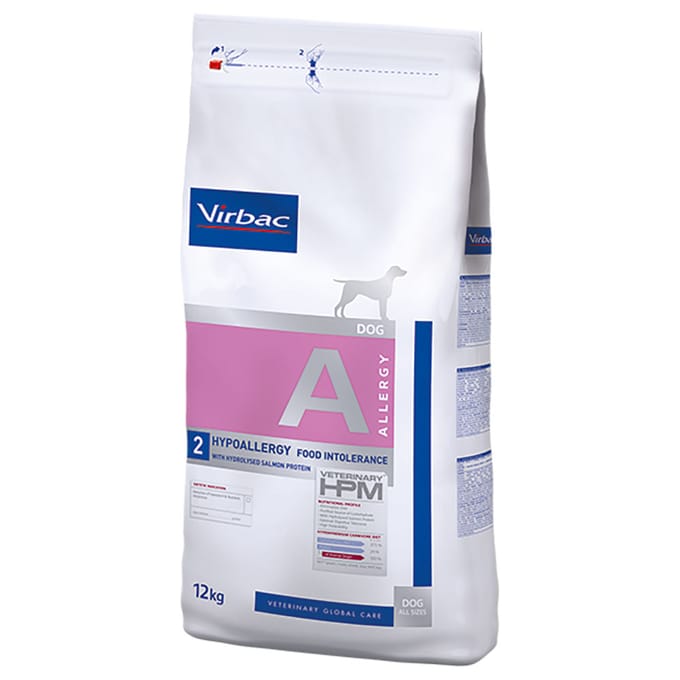 2x12kg Virbac Vet HPM Dog Allergy A2 Hondenvoer