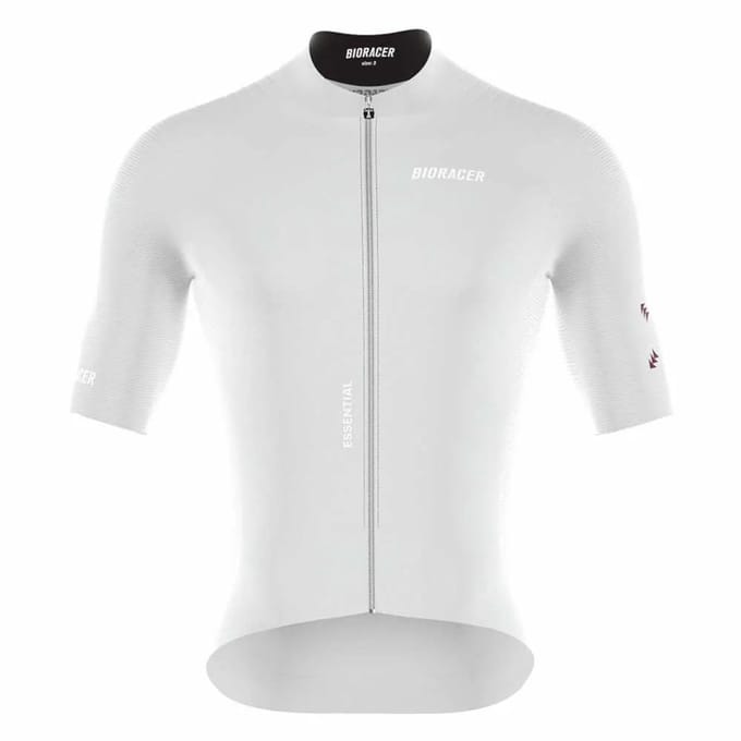Bioracer Epic Korte Mouw Wielertrui Wit 2XL Man