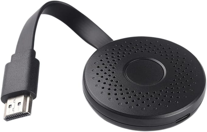 Draadloze Beeldschermadapter - Dongle Schermspiegeling - Groot Scherm Streamen - Plug and Play - 4K Resolutie - Zwart