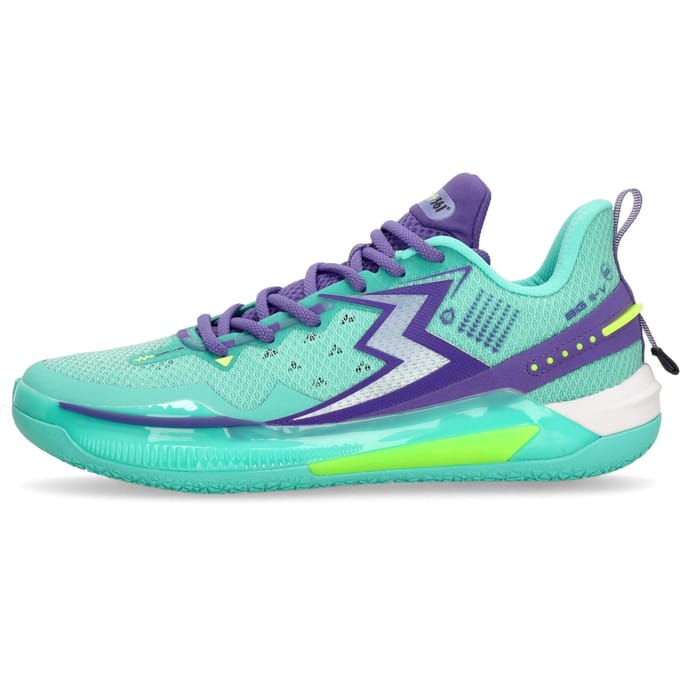 Basketbal Mannen Big 3.0 Light Up Groen/Donker Paars