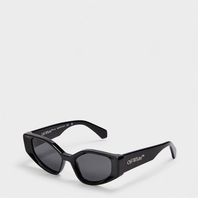 Accessoires Off White Memphis Square Volle Rand Zonnebril in Zwart/Dark Grey