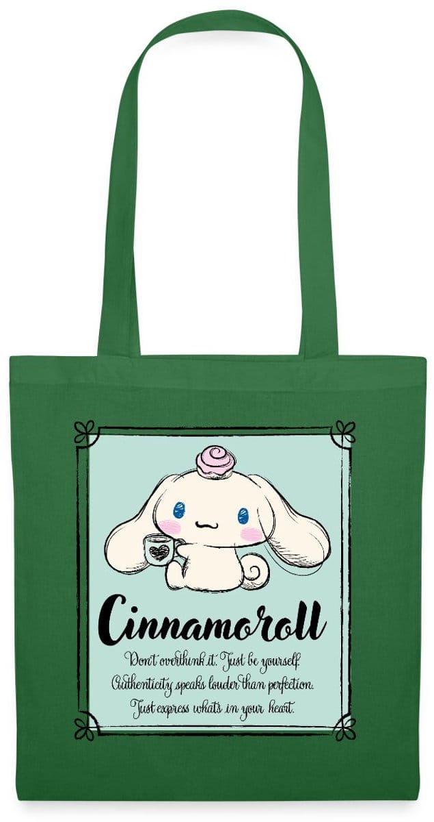 Cinnamoroll Don't Overthink It. Just Be Yourself Tas Van Stof Schoudertas