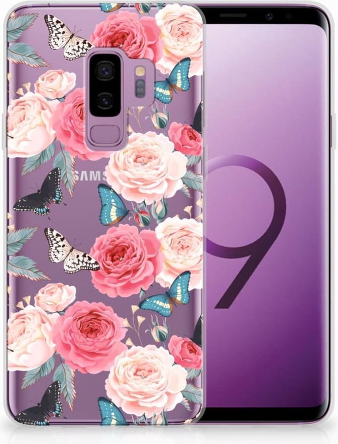 Samsung Galaxy S9 Plus TPU Case Butterfly Roses
