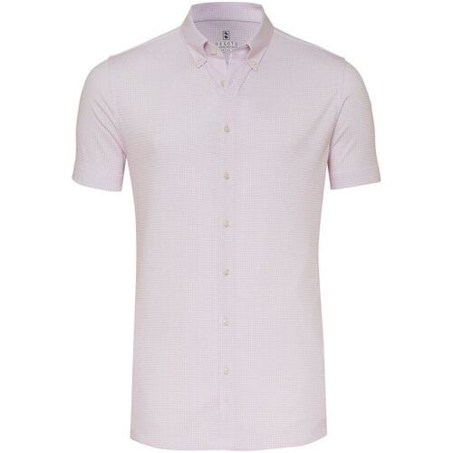 Desoto Overhemd Essential Vichy Check Button-Down Rosé / male