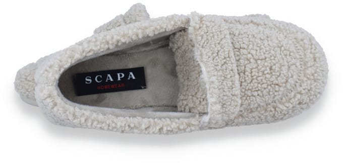 Scapa Dames Pantoffel Piedra | Beige | Maat: 40