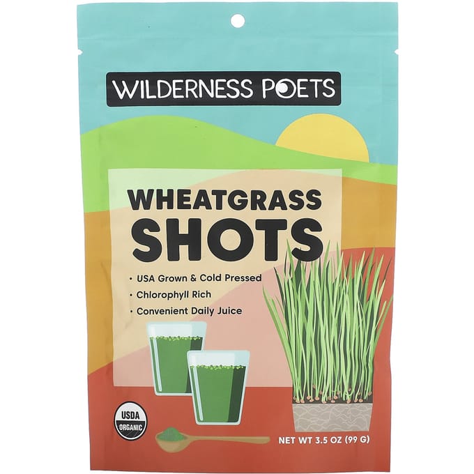 Wilderness Poets, Biologisch Tarwegrassappoeder, 3,5 oz (99 gram)