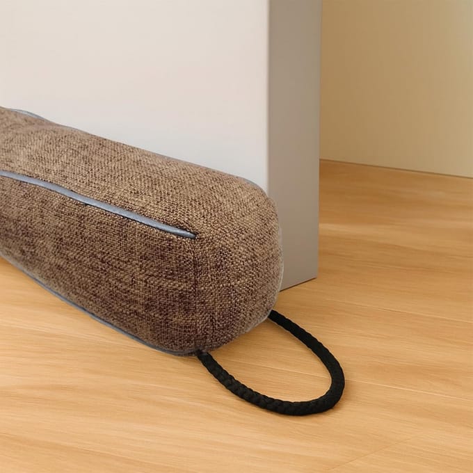 Tochtstopper Deur - Winddichte Stopper - Huis Warm Houden - Granulaat Gevuld - 92 cm - Bruin