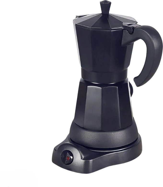 Elektrische percolator - Elektrische espresso maker - 300ml capaciteit/6 Kopjes - Zwart