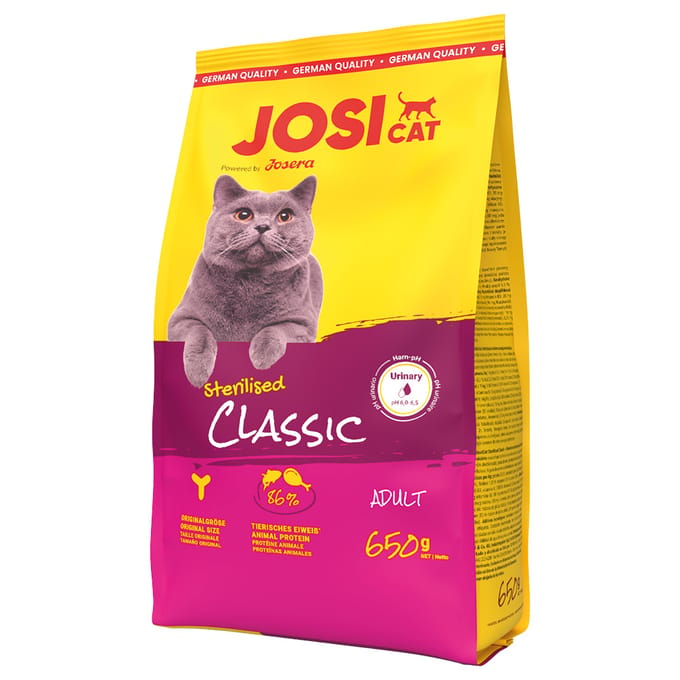 650kg Josera JosiCat Sterilised Classic Zalm kattenvoer droog
