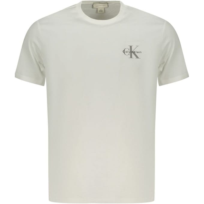 Calvin Klein Witte Katoenen heren T-shirt