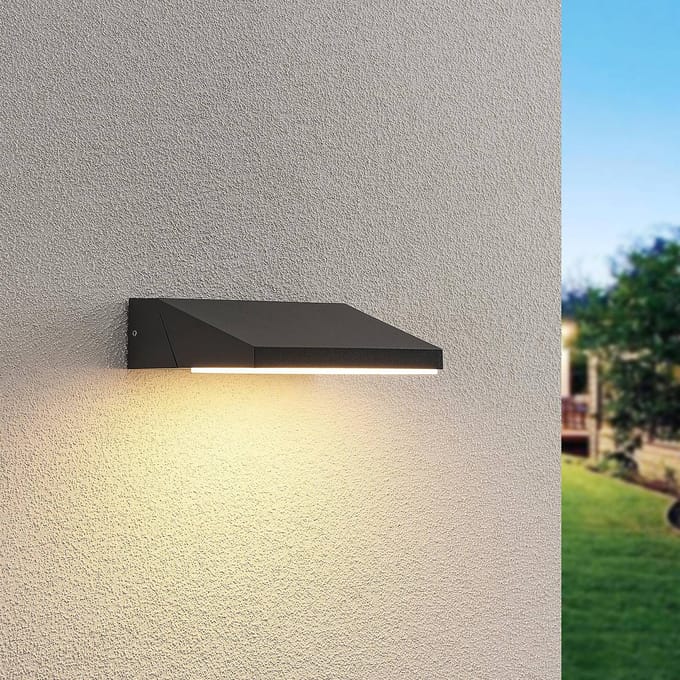 Lucande LED buiten wandlamp Auda