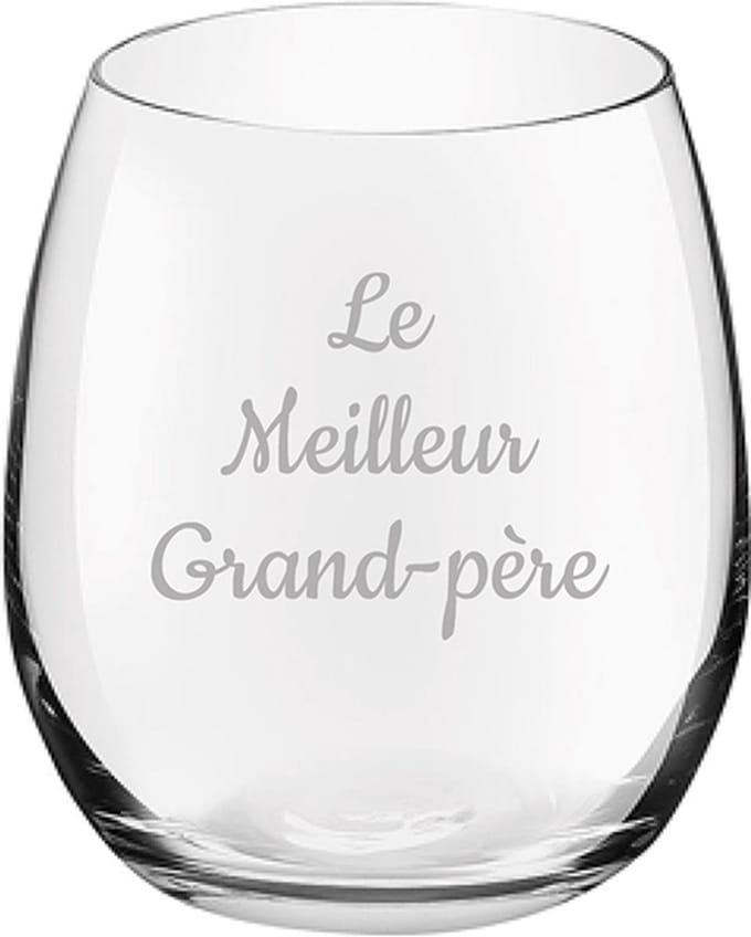 Drinkglas gegraveerd - 39cl - Le Meilleur Grand-père