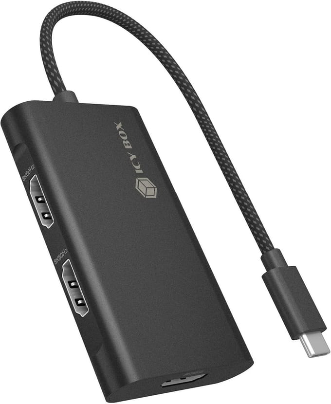 ICY BOX adapter - HDMI / USB - 20 cm