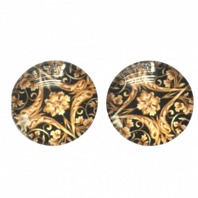 Barok clip oorbellen- 2 cm