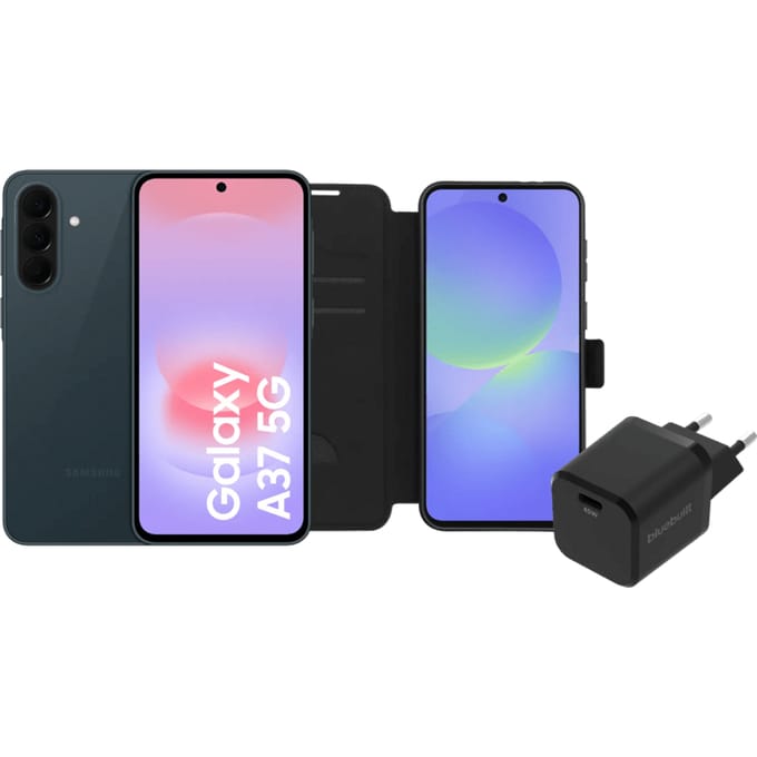 Samsung Galaxy A37 128GB Donkergroen 5G + Basis Accessoirepakket