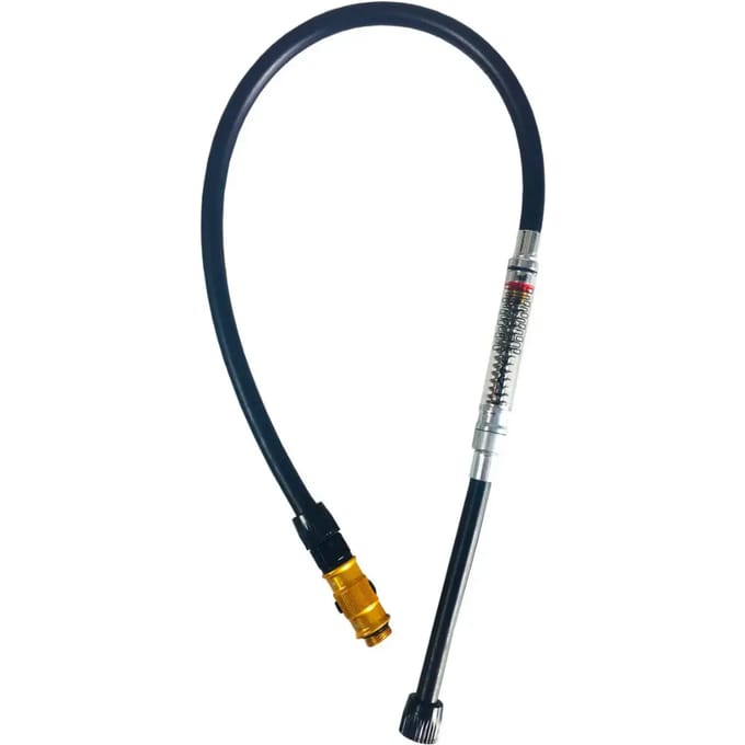LEZYNE Fietspomp Slang met Manometer ABS MICRO FLOOR DRIVE HOSE GAUGE GOLD