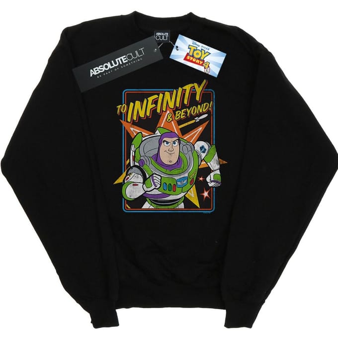 Disney Heren Toy Story 4 Buzz To Infinity Sweatshirt (Zwart)