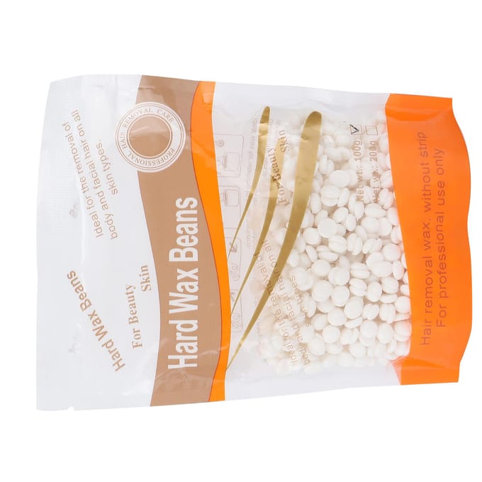100g Melkwitte Ontharingswaxboon Lichaam Fijn Haarverwijdering Sterke Hechting Waxboon beige