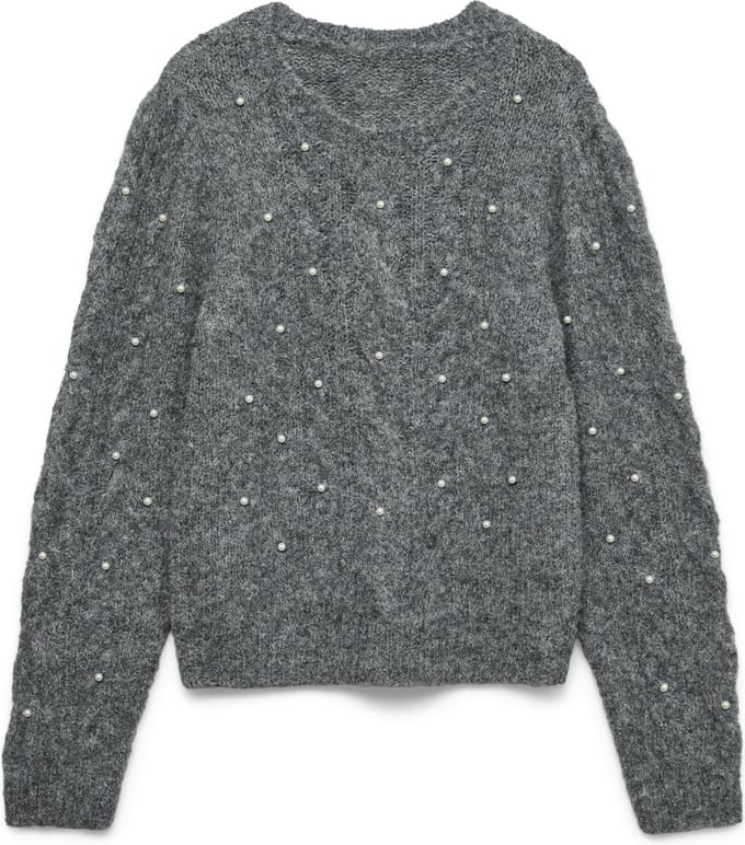 VERO MODA - VMNOVAH LS PEARL PUFF PULLOVER SB - Dames - Gebreide truien