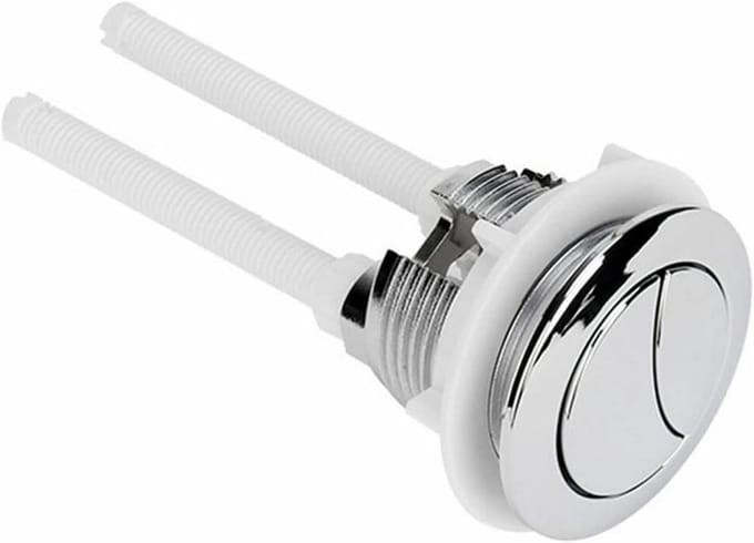 Toiletknop - Spoelknop - Waterbesparing - Dubbele spoeling - 38mm - Chroom