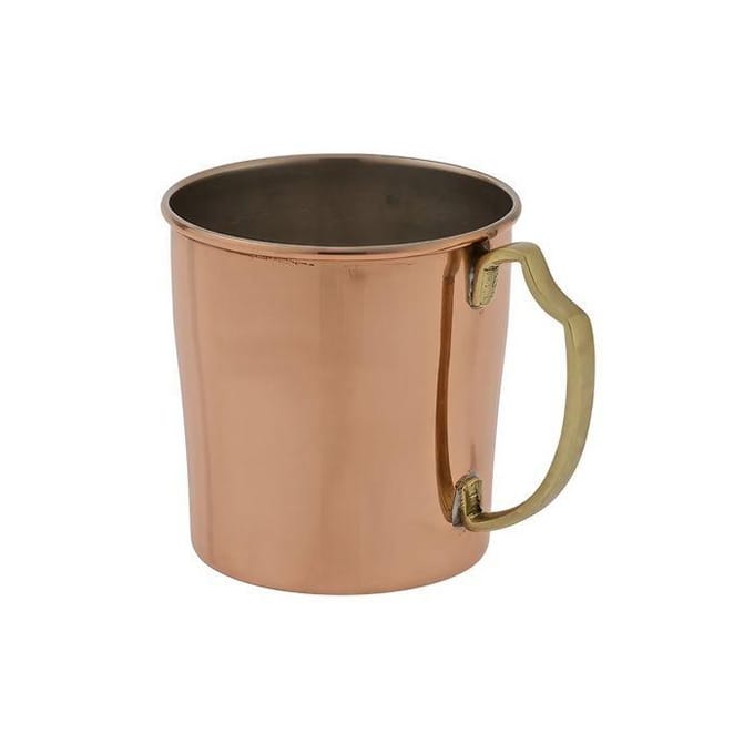 Chope à bière 0,55 L cuivre-étain artisanale, handgefertigt élégante marron