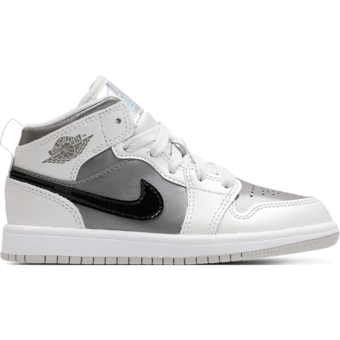 Jordan Aj1 Mid Peuterschoenen - Grijs - Maat 32 - Leer