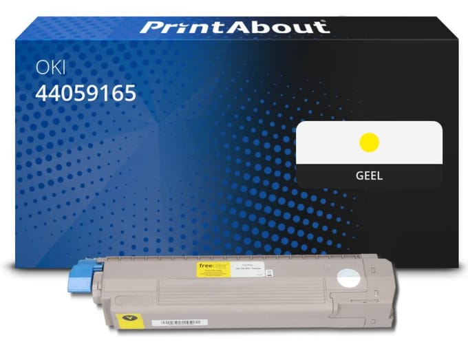 PrintAbout huismerk Toner 44059165 Geel Geschikt voor OKI