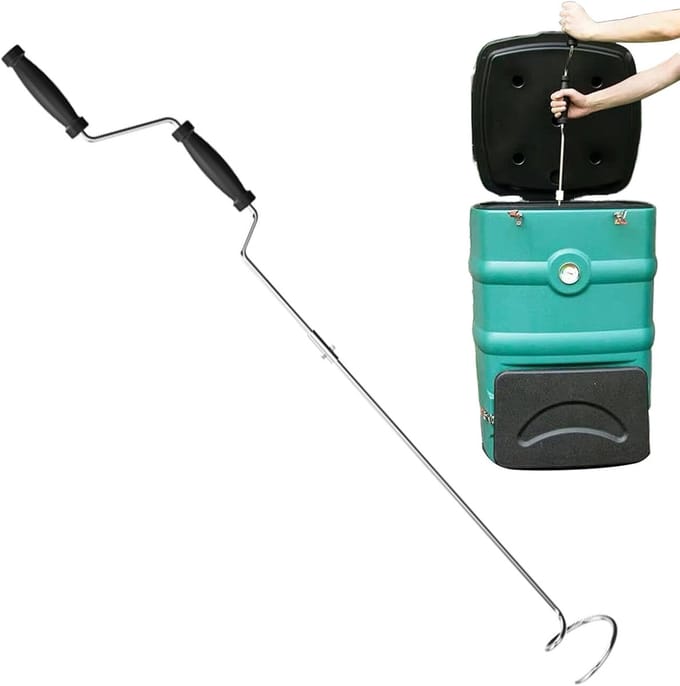 Compost Beluchter - Compost Mixer - Bodem Verbeteren - Efficiënte Ontluchting - 60 cm Lengte - Standaard