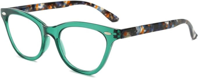 Dames Leesbril Kattenoog met Blauwlichtfilter en Veerscharnier