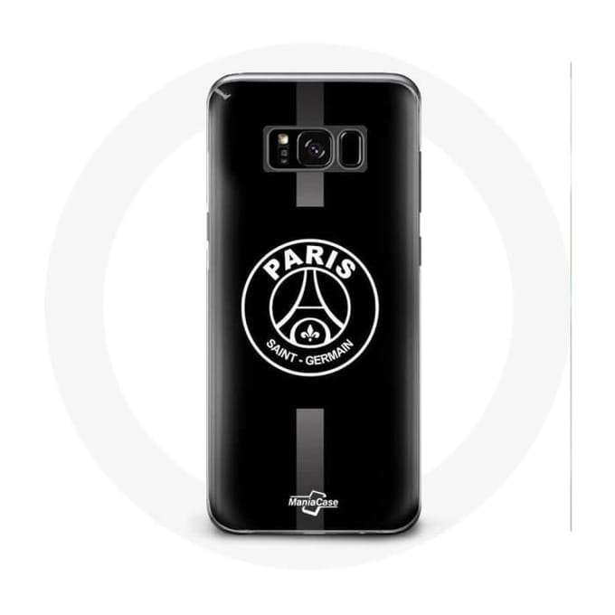 Coque - PSG - Samsung Galaxy S8 - Logo Jordan - Souple - Sportif - Gris/Noir gris
