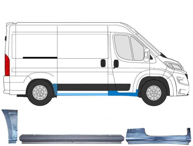 Reparatiepaneel set voor Opel Movano 2021-2026 / Rechts
