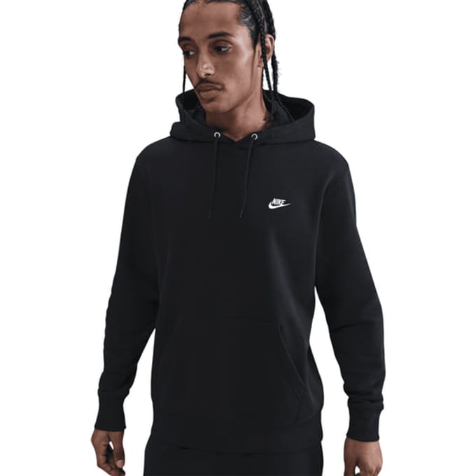 Nike Club Pullover Fleece Hoody Zwart K010