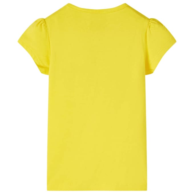 vidaXL Kindershirt 128 geel