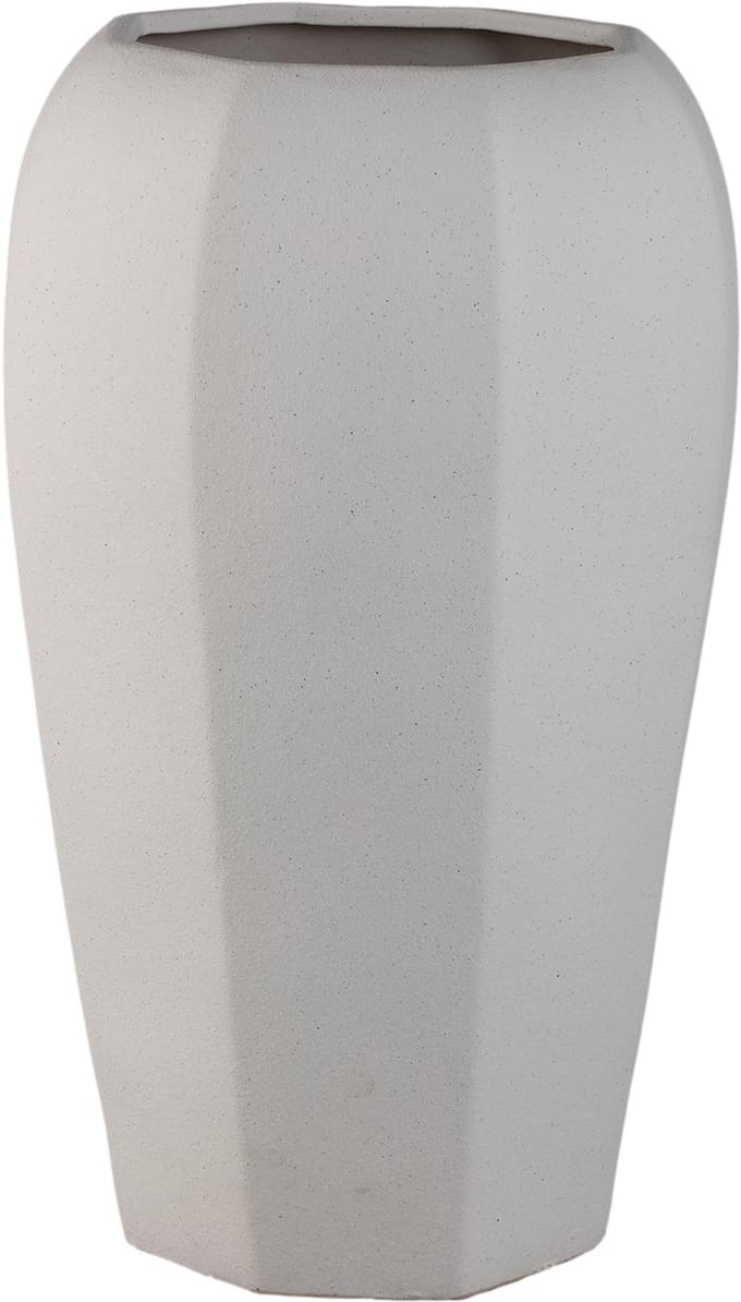 PTMD Myrick Cream Ceramic Pot Octagon Shape L