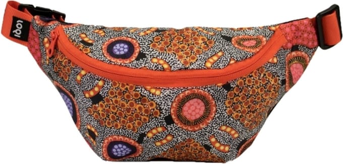 LOQI Bum Bag Large - Water Dreaming Pink gerecycled