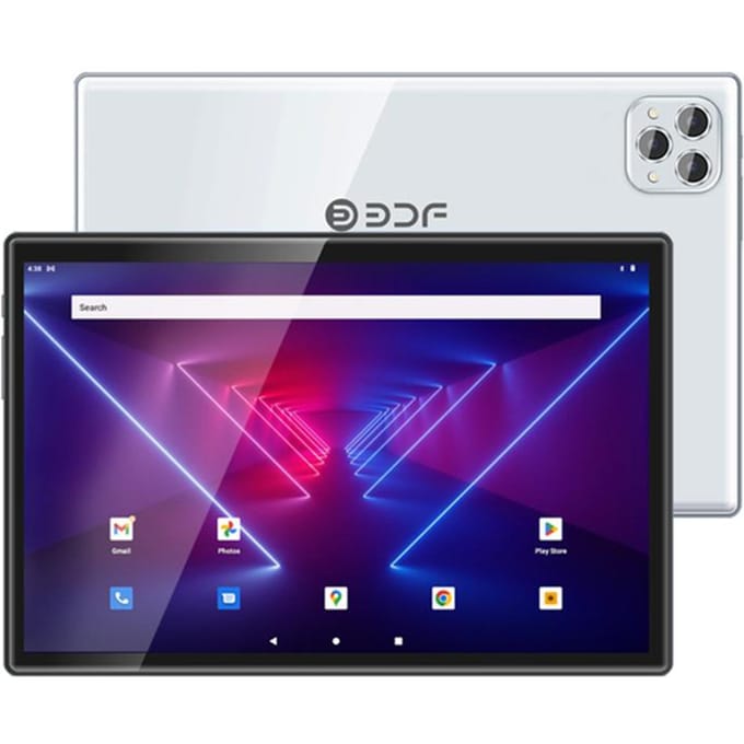BDF Pro tablette 10.4 pouces 8 go RAM 256 go ROM Android 12 dix cœurs 3G 4G LTE Internet WiFi Internet BT Version mondiale Tab keyboard cover grise