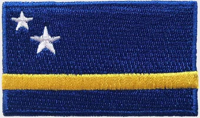 Patchy® – Curaçao Vlag Strijk Embleem Patch 6.5 x 4 cm