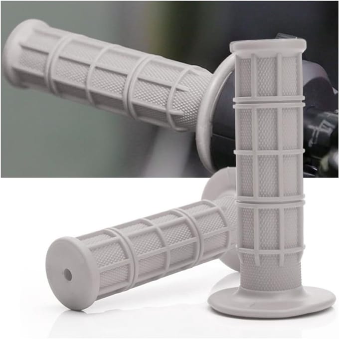 2 Stuks Rubber Motorfiets Stuurgrepen - Universele Fietsaccessoires voor Comfort en Grip