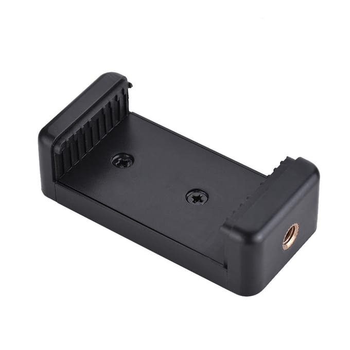 Verstelbare Telefoonhouder Clip Beugel Klem Mount met 1/4 Inch Schroefgat black